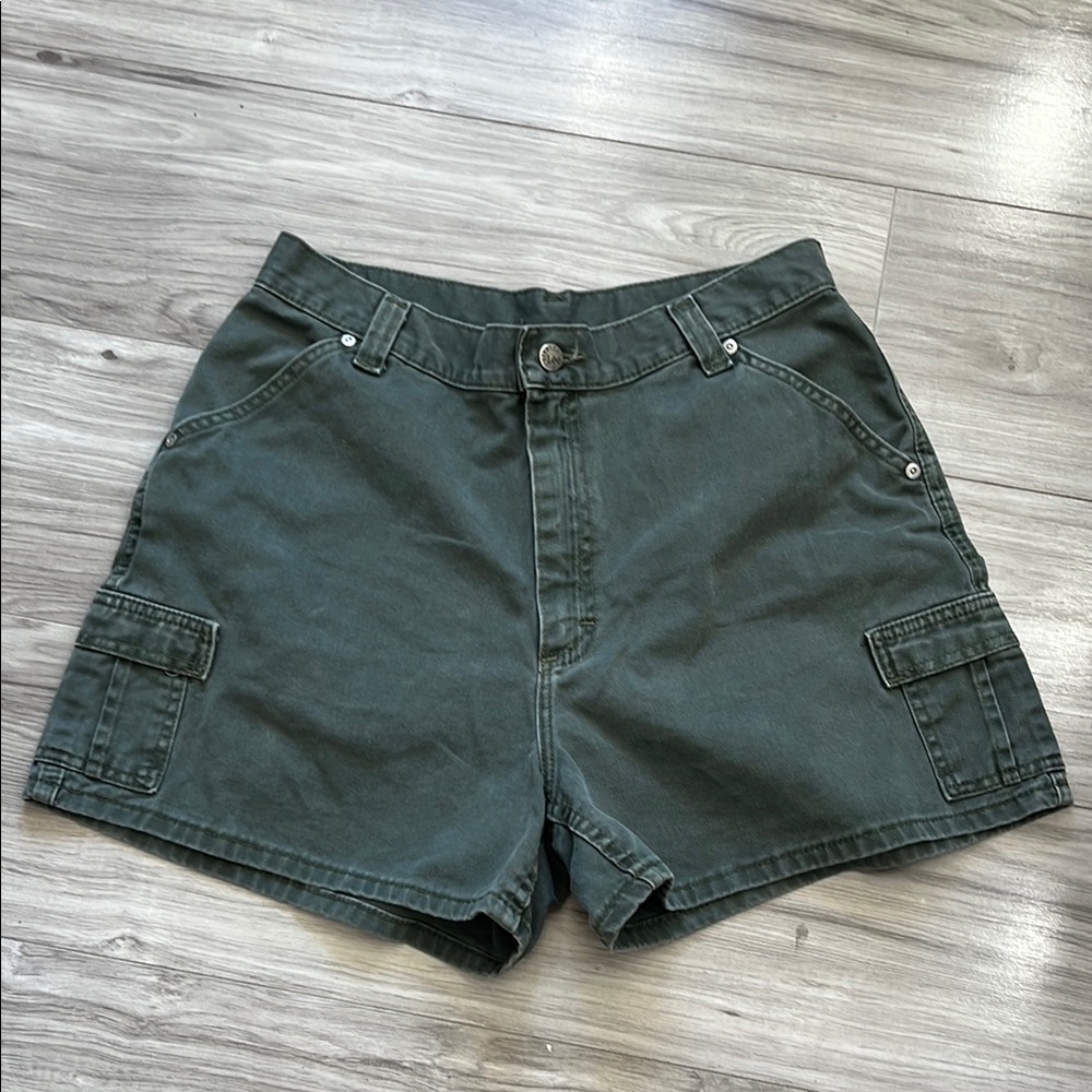 Lee Olive Green Women's Cargo Shorts